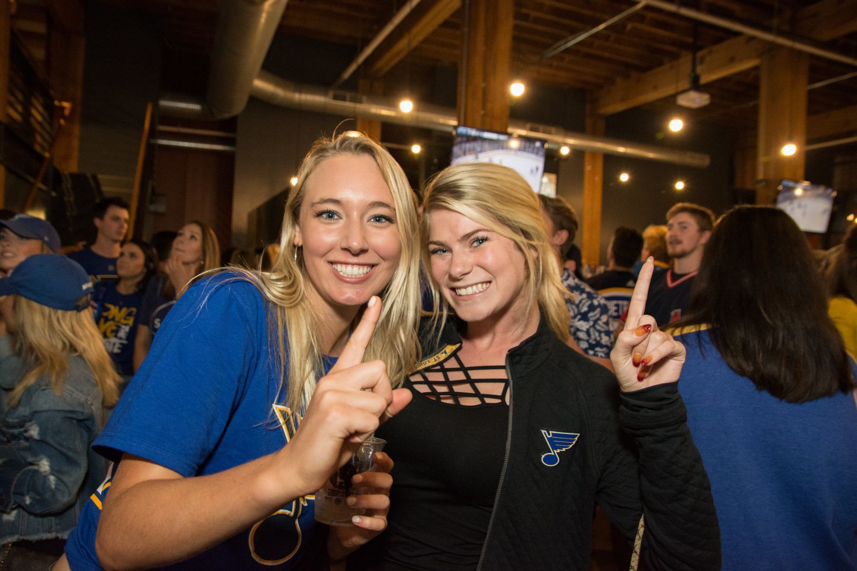 Blues Fans at Wheelhouse during Stanley Cup Final Game 7. Spons
